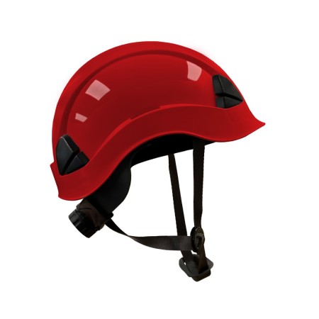 helmet with chinstrap ael (red)
