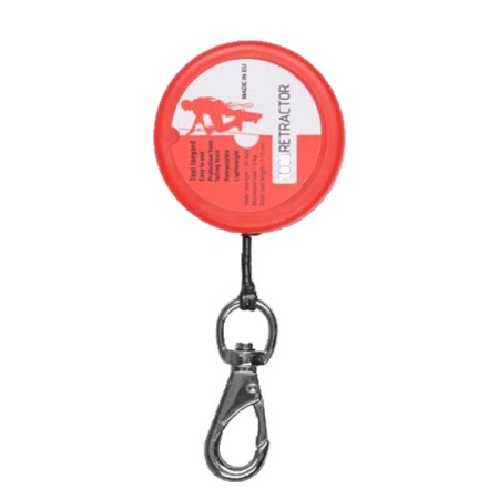 Retractable tool holder for belt or harness PH 003