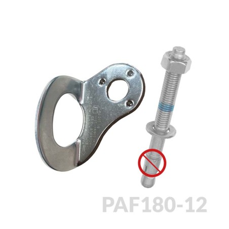 Ponto de ancoragem fixa sem ancoragem mecânica PAF180-12