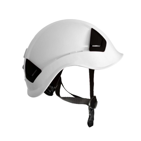 CASCO BLANCO CON VENTILACIÓN Y BARBOQUEJO AEL PRO VENT